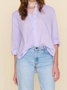XiRENA Malone Orchid Button-Down Band Collar Shirt